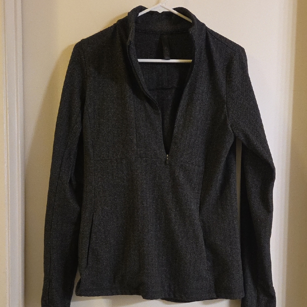 Gray Quarter-Zip Pullover